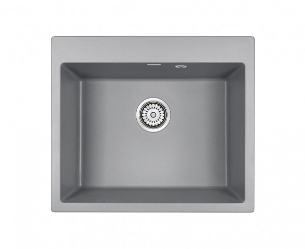 Мойка Paulmark KANTE 60 IT-GRANIT PM106052-GRM серый металлик 600х520 мм
