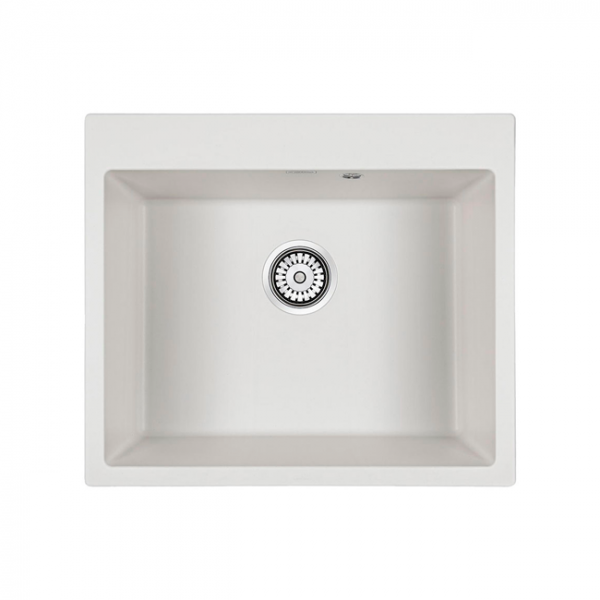 Мойка Paulmark KANTE 60 IT-GRANIT PM106052-WH белый 600х520 мм