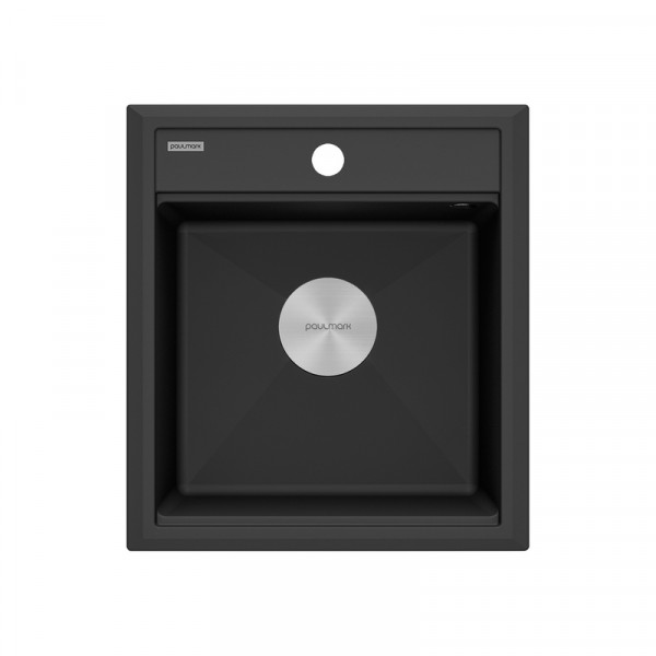 Мойка Paulmark STEPIA 45 IT-GRANIT PM114651-BLM черный металлик 460х510