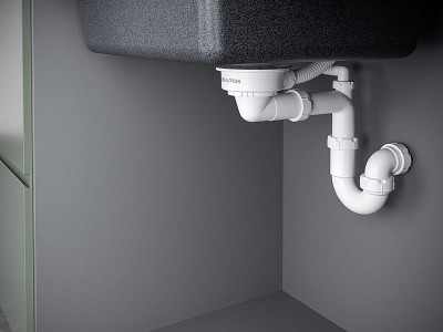 Мойка Paulmark STEPIA 45 IT-GRANIT PM114651-WH белый 460х510