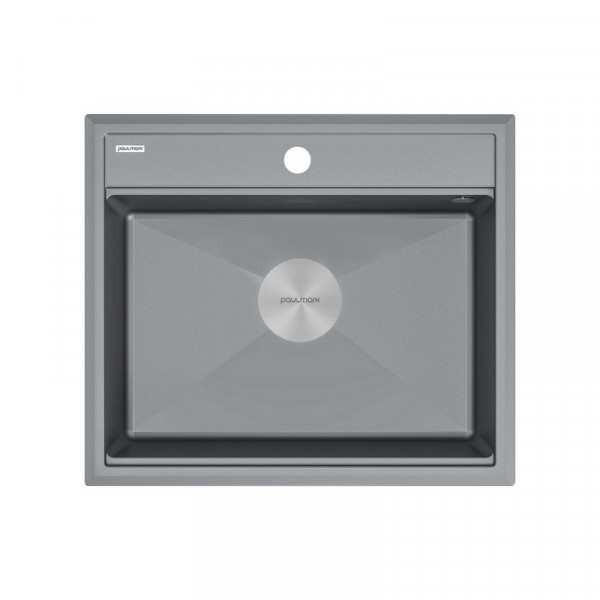 Мойка Paulmark STEPIA-590 IT-GRANIT PM115951-GRM серый металлик 590х510 мм