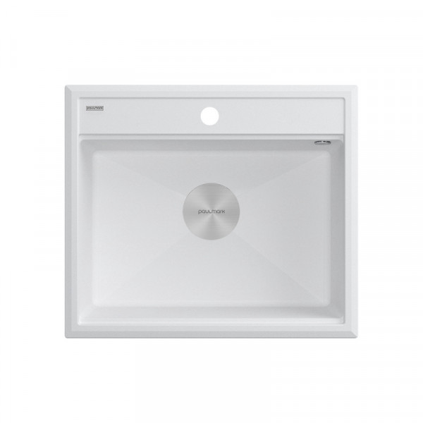 Мойка Paulmark STEPIA 60 IT-GRANIT PM115951-WH белый 590х510 мм