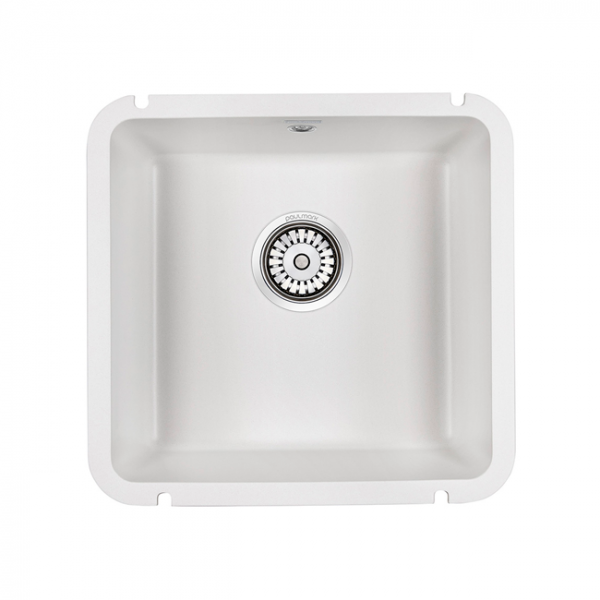 Мойка Paulmark UNTER 50 IT-GRANIT PM204543-WH белый 455х435 мм подст. мон.