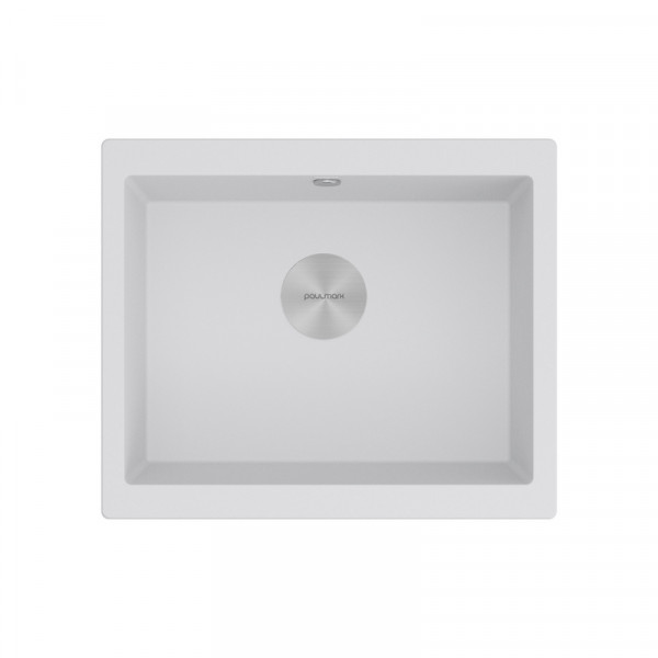 Мойка Paulmark GERA 60 IT-GRANIT PM205546-WH белый 555х460 мм