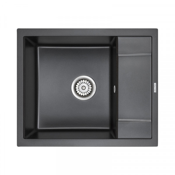 Мойка Paulmark FLUGEN 50-600 IT-GRANIT PM216050-BL черный 600х500