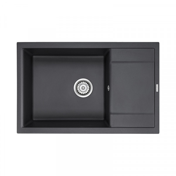 Мойка Paulmark FLUGEN 60 IT-GRANIT PM317850-BL черный 780х500 мм