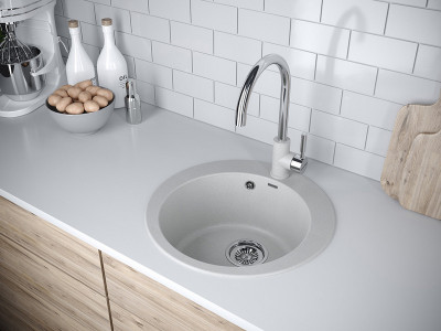 Мойка Paulmark GELEGEN 50 PM404800-GR серый D475 мм