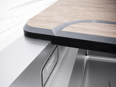 Кухонная мойка Paulmark NEXT-MULTI SINK 54 UNI PM785445-GM вороненая сталь 54х45 см