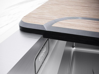 Кухонная мойка Paulmark NEXT-MULTI SINK 58 UNI PM785845-BG браншированное золото 58х45 см