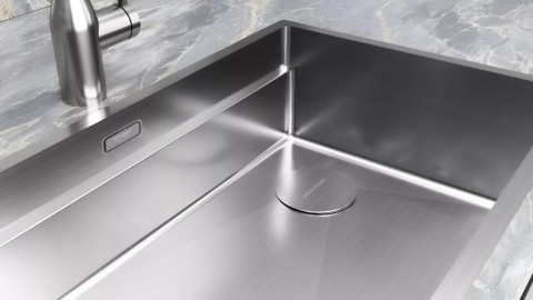 Кухонная мойка Paulmark NEXT-MULTI SINK 58 UNI PM785845-BS браншированная сталь 58х45 см