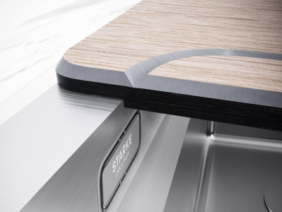 Кухонная мойка Paulmark NEXT-MULTI SINK 58 UNI PM785845-BS браншированная сталь 58х45 см