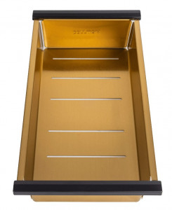 Кухонная мойка Paulmark NEXT-MULTI SINK 74 UNI PM787445-BG браншированное золото 74х45 см