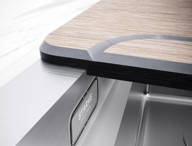 Кухонная мойка Paulmark NEXT-MULTI SINK 74 UNI PM787445-GM вороненая сталь 74х45 см