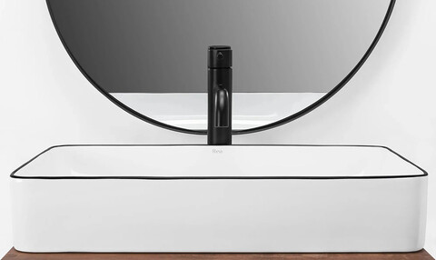 Накладной умывальник Rea Denis Black Edge U6513 61,5х35