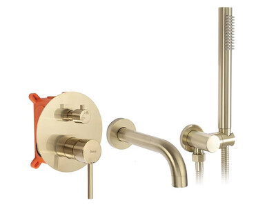 Душевая система Rea Lungo gold matt B7503