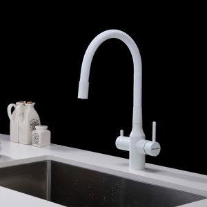 Смеситель для кухни Paulmark Salix белый матовый Sa213419-431(WH)