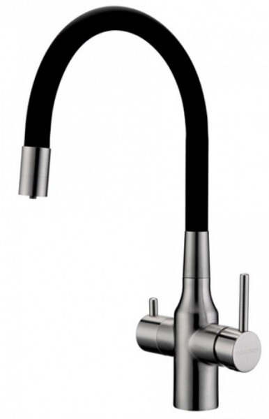 Смеситель для кухни Paulmark Salix никель Sa213419-NI(BS)