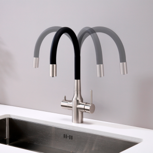 Смеситель для кухни Paulmark Salix никель Sa213419-NI(BS)