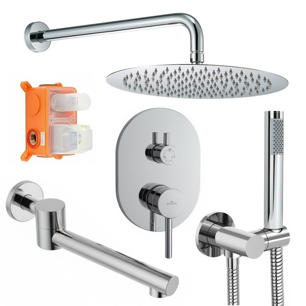 Душевая система скрытого монтажа Roxen Santi 50014000-CH хром