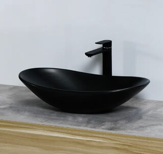 Накладной умывальник Rea Royal 60 Black matt U0442 61,5х37