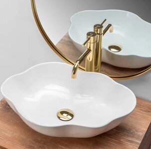 Накладной умывальник Rea Pearl U0265 51,5х37,5