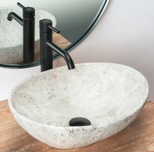 Накладной умывальник Rea Sofia Light Stone U0165 41х34,5