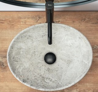 Накладной умывальник Rea Sofia Light Stone U0165 41х34,5