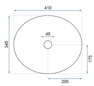 Накладной умывальник Rea Sofia Light Stone U0165 41х34,5