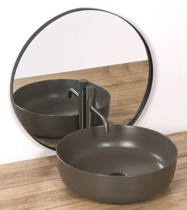 Накладной умывальник Rea Elma Grey matt U8495 45х45