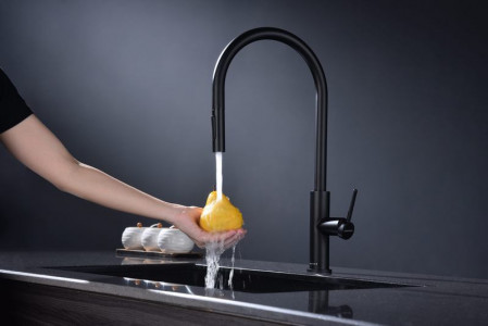 Смеситель для кухни Paulmark Senso антрацит Se215180-AN
