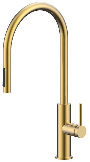 Смеситель для кухни Paulmark Senso светлое брашированное золото Se215180-SBG