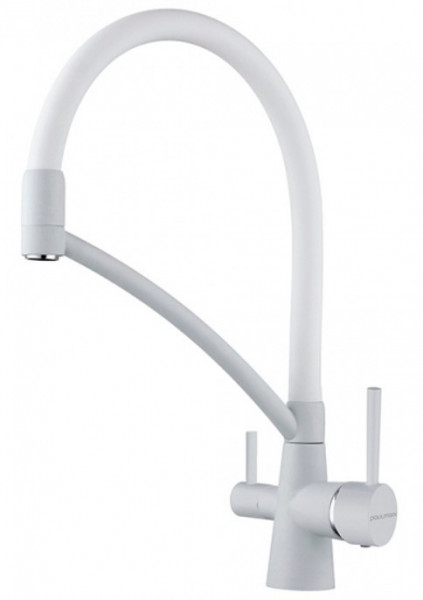 Смеситель для кухни Paulmark SIEGEN белый Si213111-431TW(WH)