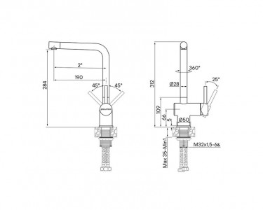 Смеситель для кухни Paulmark Spring брашированное золото Sp212067-BG
