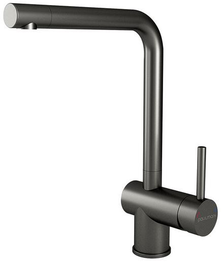 Смеситель для кухни Paulmark Spring вороненая сталь Sp212067-GM