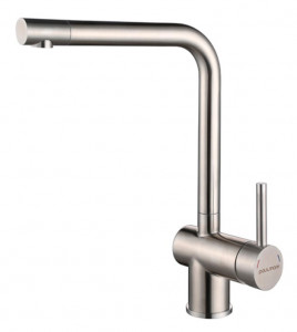 Смеситель для кухни Paulmark Spring нержавеющая сталь Sp212067-SS(BS)