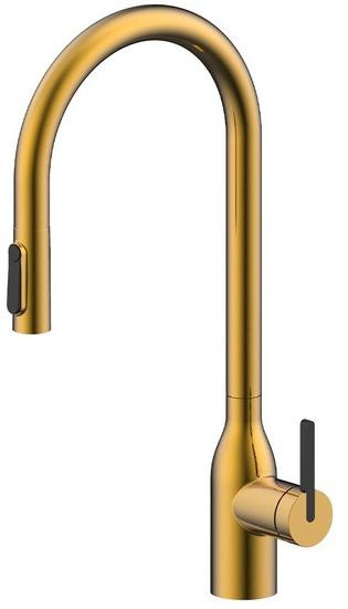 Смеситель для кухни Paulmark Universal брашированное золото Un213880-BG