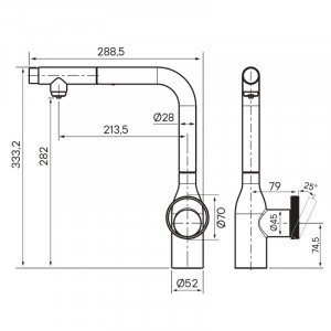Смеситель для кухни Paulmark URBAN Ur213104-431 Starke-Paulmark белый