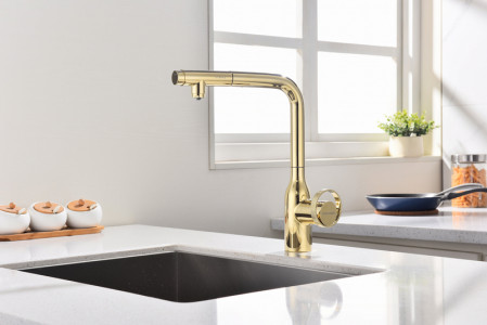 Смеситель для кухни Paulmark URBAN Ur213104-G Starke-Paulmark золото