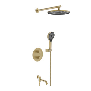 Душевая система 2 режима термостатическая VIEIR Gold Brushed V25003-3S