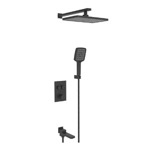 Душевая система 3 режима термостатическая VIEIR Black matt V25006-3C