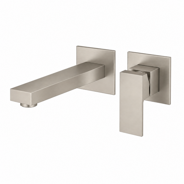 Смеситель для умывальника встраиваемый VIEIR Nickel Brushed V393513N