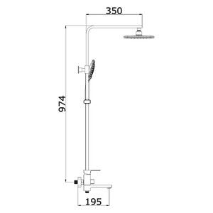 Душевая система 3 режима VIEIR Black matt V393562С