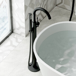 Смеситель для ванны отдельностоящий VIEIR Black matt V403534С