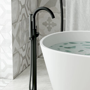 Смеситель для ванны отдельностоящий VIEIR Black matt V403534С