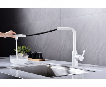 Смеситель для кухни Paulmark Viper белый матовый Vi213105-431(WH) Starke-Paulmark