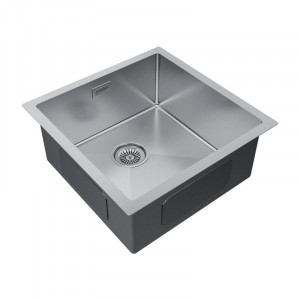 Кухонная мойка Paulmark GERBERG 44 UNI PM254444-BS брашированная нержавеющая сталь 44х44 см