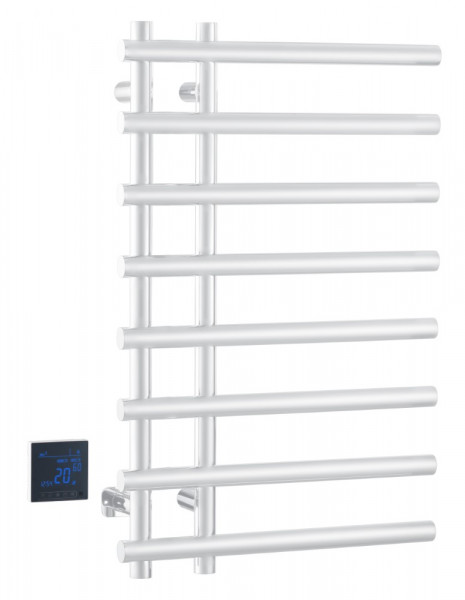 Полотенцесушитель электрический Boheme круглый сухой WHITE 500x118x800 мм (722-MW)