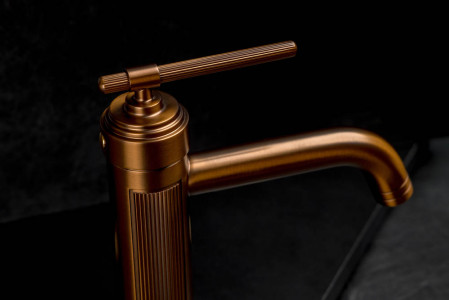 Смеситель для умывальника ETERNA BRUSHED BRONZE 171-BRB брашированная бронза