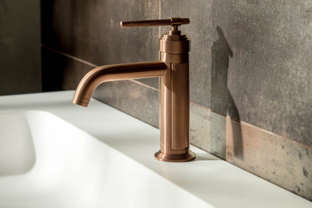 Смеситель для умывальника ETERNA COPPER BRUSHED 171-CB брашированная медь