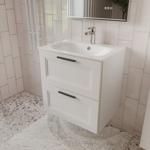 Тумба с раковиной подвесная 60см Terminus Classik CLA10602900301O белый